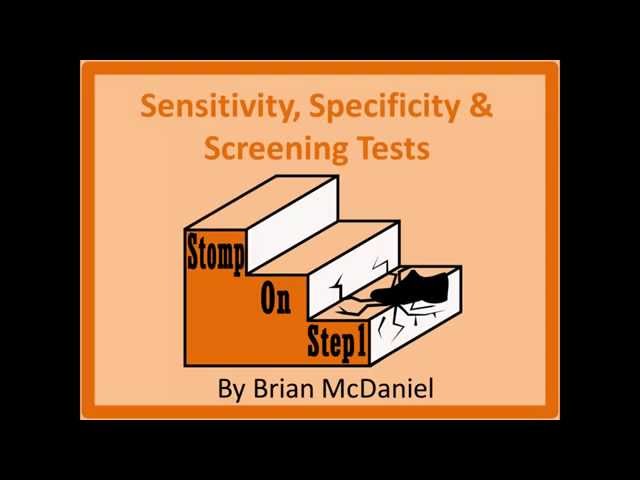 Sensitivity, Specificity, Screening Tests & Confirmatory Tests