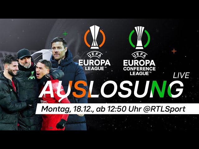LIVE 🔴 Auslosung der KO-Phase der UEFA Europa League & UEFA Europa Conference League | RTL Sport