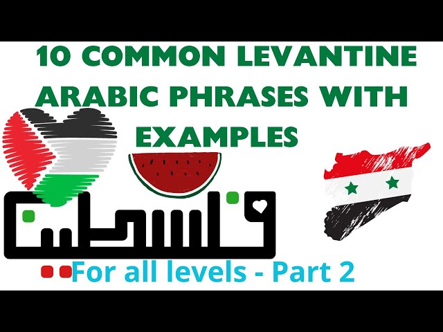 Learn 10 Common more Levantine Arabic Phrases with examples | PART TWO