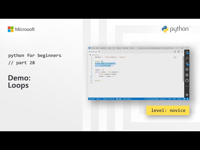 Demo: Loops | Python for Beginners [28 of 44]