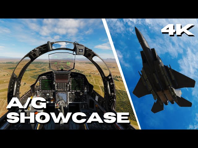 F-15E Air to Ground Arsenal from Small to Large | 4K Amazing Graphics DCS World