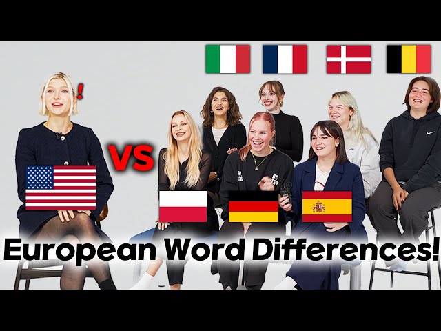 American was shocked by Europeans' English Differences!!