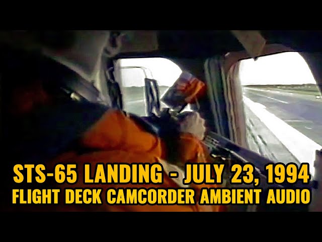 STS-65 Landing - Cockpit Camera Audio - Shuttle Columbia - July 23, 1994, NASA, KSC