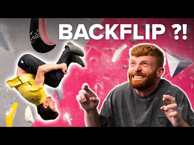 Parkour Pro teaches 9b+ climber how to BACKFLIP | With Toby Segar @STORROR