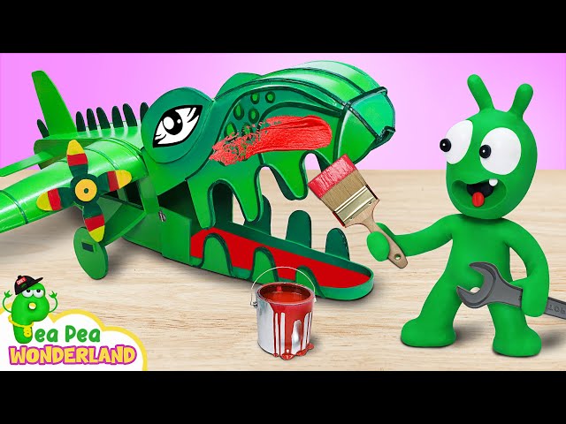 Pea Pea Helps Friends Repair The Crocodile Dentist's Plane | Pea Pea Wonderland - fun video for kids