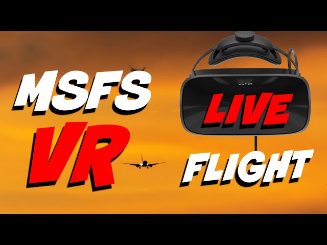 MSFS C414 IFR,  Live Stream Flight in Virtual Reality.