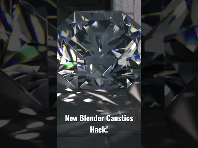Blender Caustics Hack! Cycles + LuxCore! #b3d #blender #blender3d #cgi #3d #3dblender