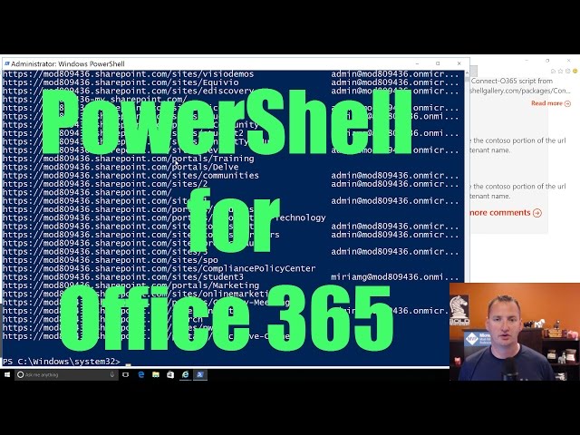 Install and Configure PowerShell for Office 365