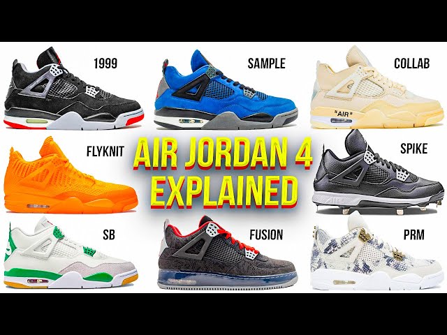Explaining Types of Air Jordan 4s For Beginners Sneaker Collection