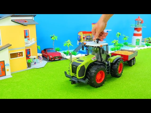 Traktor Farmer Land und Bau Maschinen, Bagger, Forstgeräte, BauernFeldMaschine, Kinderspielzeug