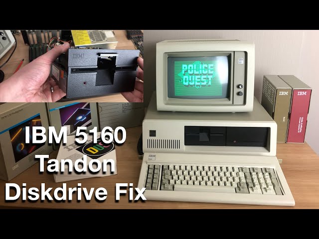 IBM 5160 PC XT - Tandon disk drive repair