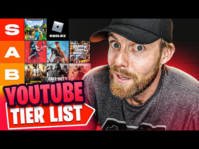 Games to Stream on YouTube Tier List