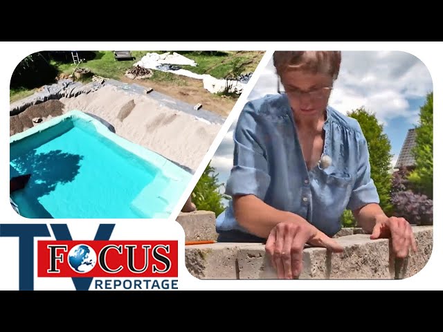 Schwimmteich selbst gemacht: Hobbygärtner bauen ihre Traumgärten | Focus TV Reportage