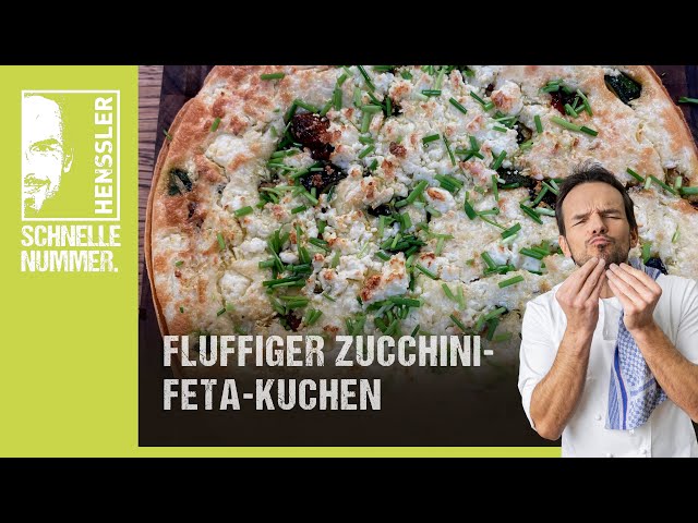 Schnelles Fluffiges Zucchini-Feta-Kuchen Rezept von Steffen Henssler | Günstige Rezepte