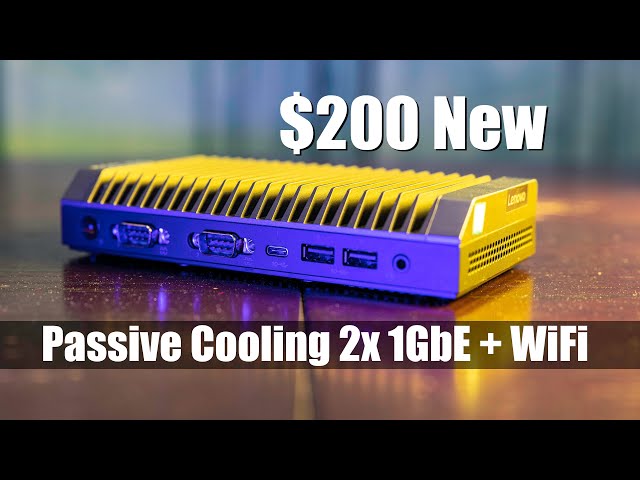 $200 New Passively Cooled 2x 1GbE + WiFi Lenovo M90n-IoT