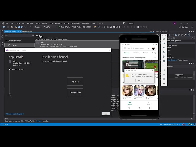Android App Deployment in Visual Studio 2019 | Generate Xamarin Android APK
