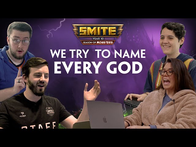 SMITE- God Quiz - We Try To Name All 125 Gods!