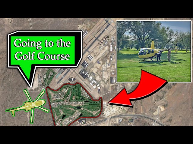 Helicopter with Potential Engine Failure lands on a Golf Course