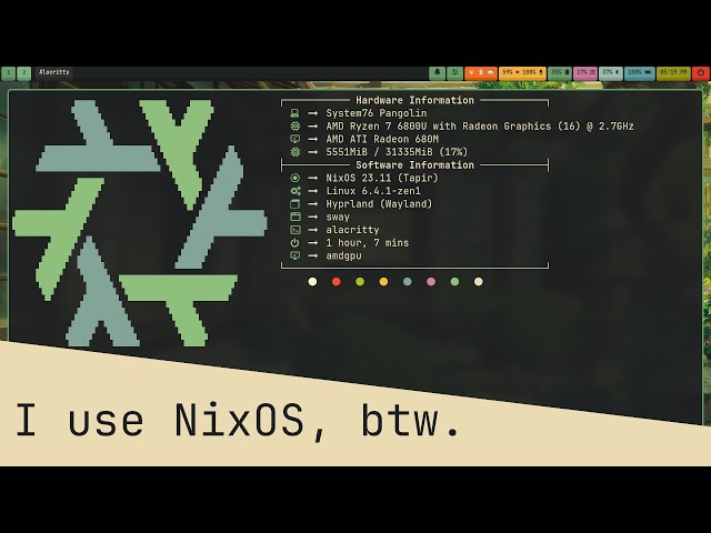 I started my NixOS journey!