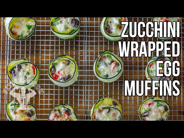 Zucchini Wrapped Potato & Egg Muffins / Magdalenas de Huevo Envueltas en Calabacín