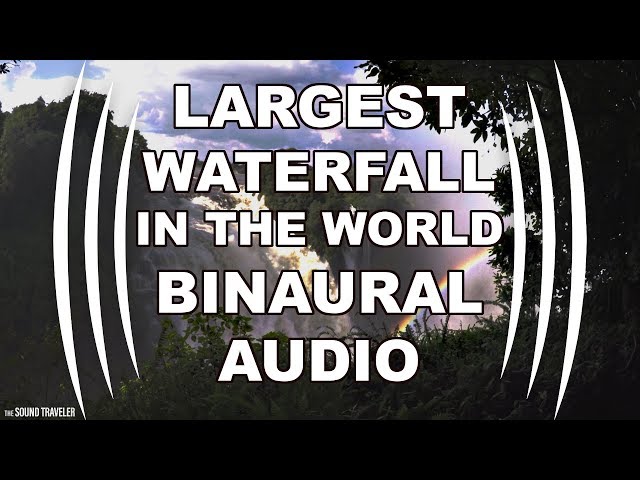 Victoria Falls BINAURAL AUDIO (Largest Waterfall in the world)- The Sound Traveler Africa