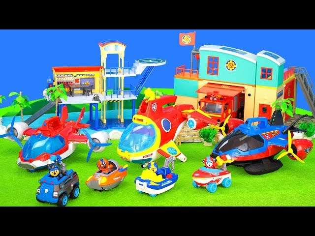 Paw Patrol Spielzeug bei den Feuerwehrmann Sam & Playmobil Feuerwehr und Polizei Stationen