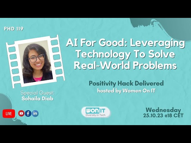 AI For Good: Leveraging Technology To Solve Real-World Problems