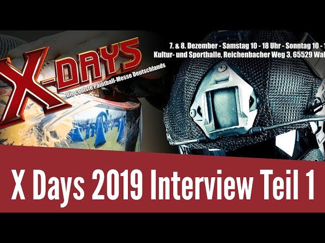X Days 2019 - Die Paintballmesse - Interview mit Lars Herzig - Produktneuheiten