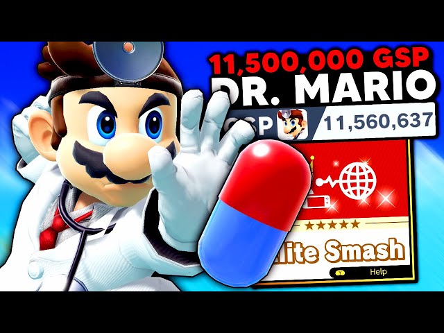 This is what an 11,500,000 GSP Dr. Mario looks like in Elite Smash