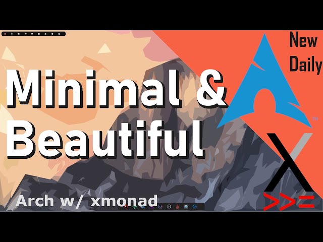Arch Linux with XMonad - Minimal & Beautiful Desktop Setup - My Linux Daily Driver Update!