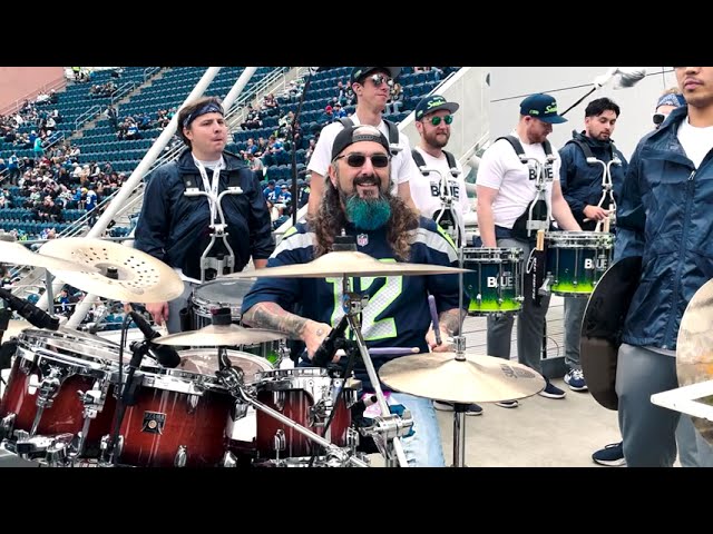 Mike Portnoy with Seattle Seahawks Blue Thunder Drumline: Conga - Sept 24th 2023