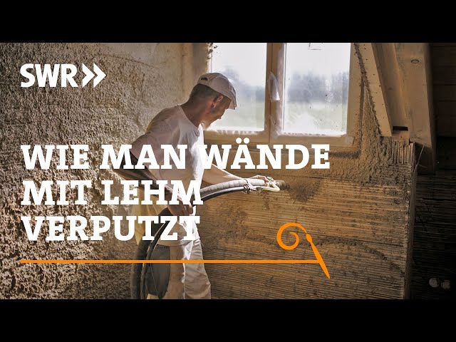 How to plaster walls with clay | SWR Handwerkskunst
