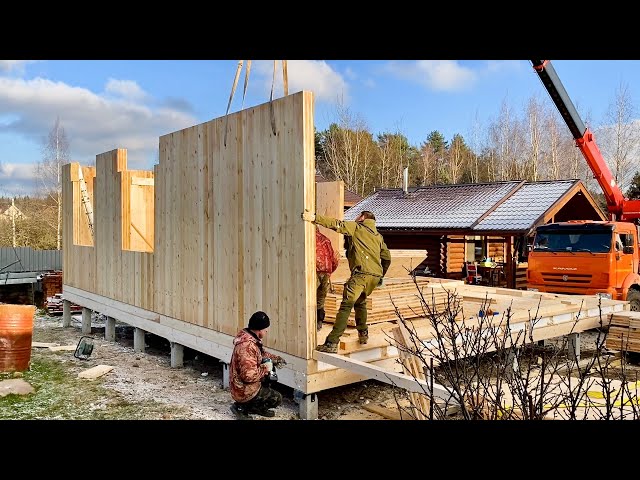We have built a cheap house in 7 days. The German construction technology