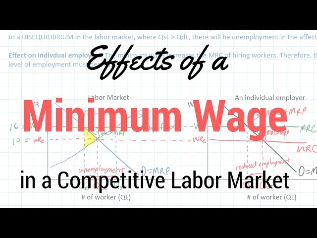 Minimum Wages in Competitive Labor Markets
