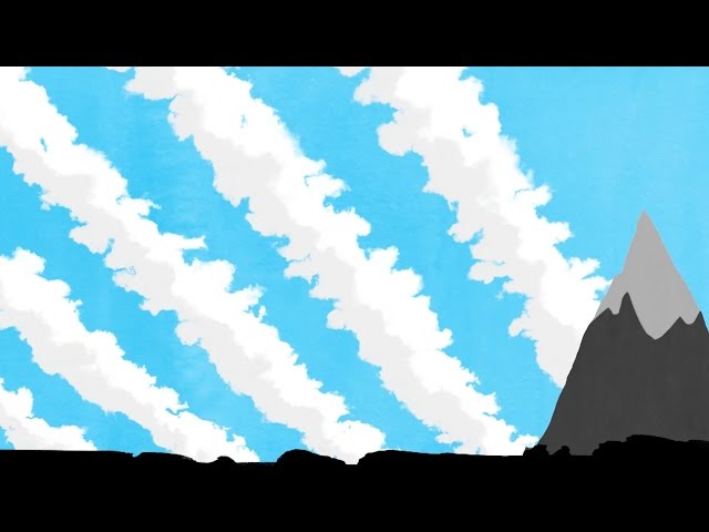 What causes stripey clouds?