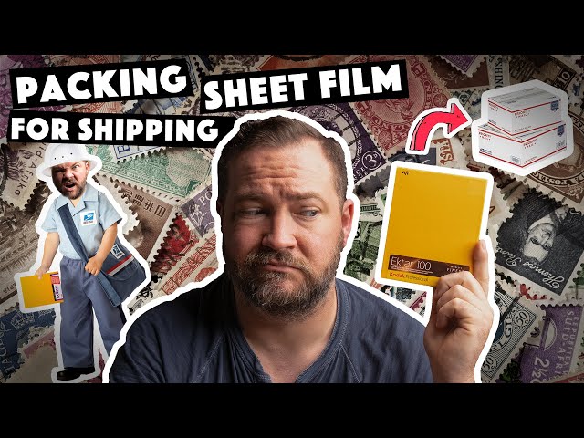 How To Ship Film For Lab Developing | Packing Large Format Sheet Film