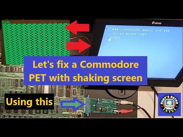Fixing a Commodore PET 4032 with Screen Shakes. Lets use the Commodore PET Companion!