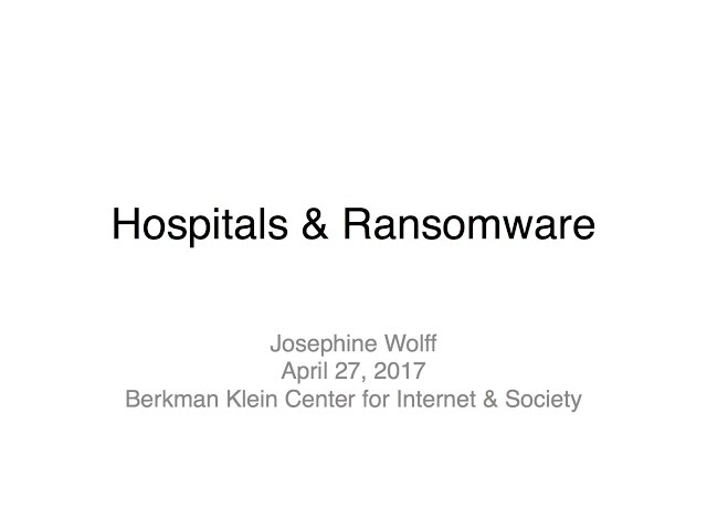 Holding Hospitals Hostage: From HIPAA to Ransomware