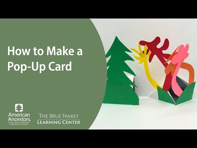 How to Make a Pop-Up Card . . . at home!