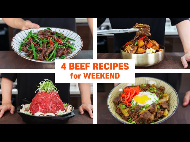 4 Easy BEEF Dinner Recipes that Will Change Your Life!