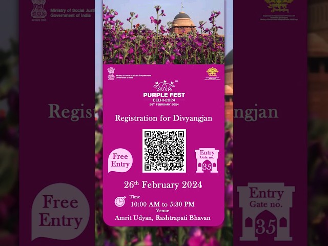 Purple Fest Delhi: Feb 26, Register for Free Entry | ISH News