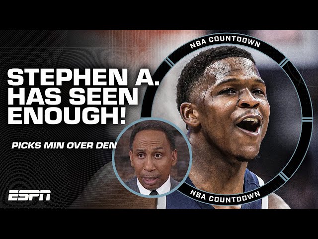 I'VE SEEN ENOUGH 🗣️ Stephen A. picks Timberwolves over the Nuggets 😱 | NBA Countdown