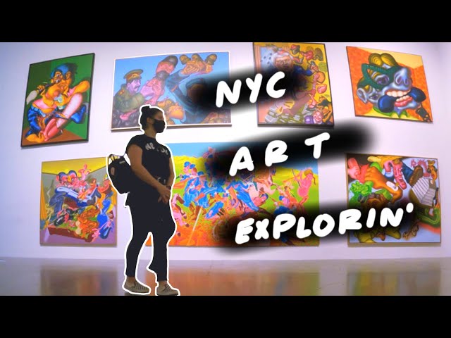 studio vlog 005 | street art on boarded up stores in nyc + a trip to the new museum