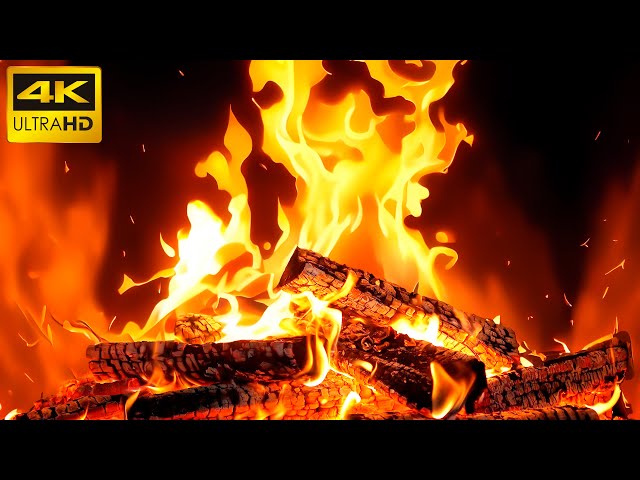 🔥 Crackling Hearth Harmony Retreat: Relaxing Logs and Tranquil Fire Sounds 🔥 Cozy Fireplace 4K