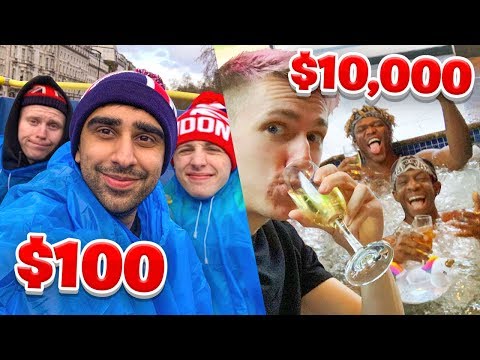 SIDEMEN $10,000 VS $100 HOLIDAY