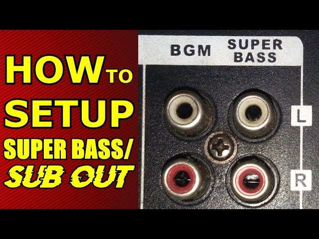 HOW TO USE SUPER BASS/SUB OUT on Integrated Amplifiers - Tutorial - Guide