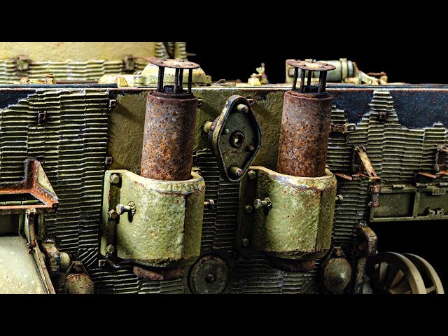 Painting Rusty Tiger Exhausts In 7 (Or So) Easy Steps | Tiger 1 Gruppe Fehrmann | RFM 1/35