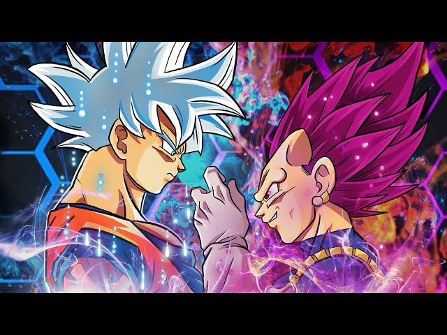 Ultra Instinct Goku vs Ultra Ego Vegeta Battle - God vs God