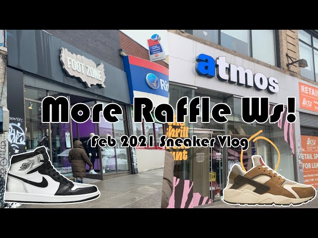 Raffle Ws Keep Coming! | NYC Pickup Vlog - Feb. 2021 | Silver Toe AJ1 & Stussy x Air Huarache Review