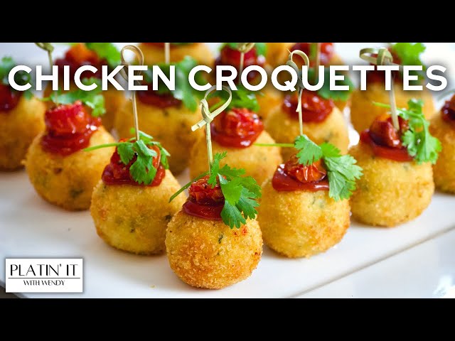 Delicious EASY Chicken Croquettes | Chicken Appetizer